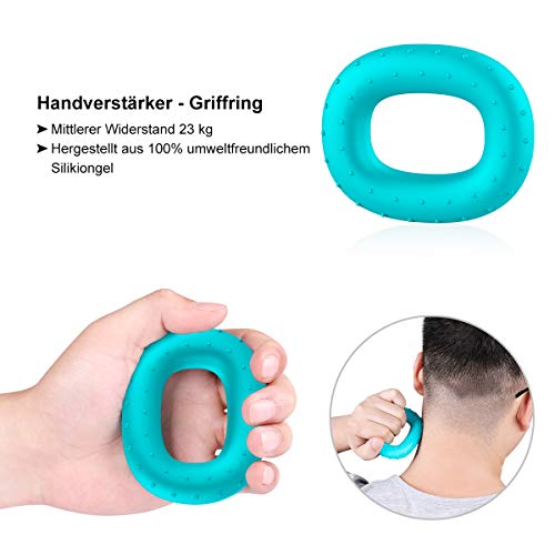 KUYOU-Handtrainer-Fingertrainer-mit-Zaehlfunktion-Grip-Trainer-5er-Set-Unterarmtrainer-5-60kg-Fingerdehner-Finger-Trainingsgeraet-Stressabbau-Griffkugel-Trainingsring-Fingerdehner