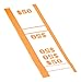 Pap-R Products Currency Straps, Orange, $50 in Dollar Bills, 1000 Bands/Pack