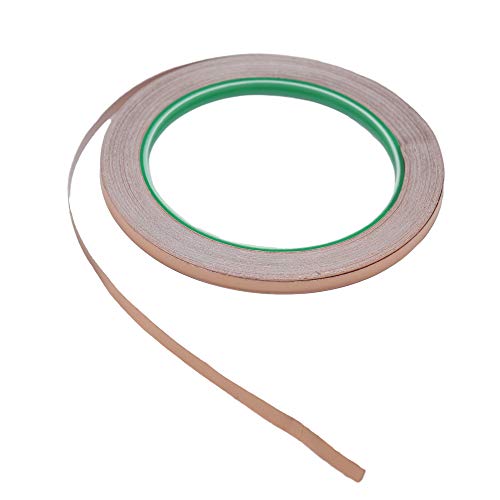 Copper Foil Tape-Adhesive Copper Tape-5mmx20m Double Conductive Copper Foil Tape Strip Adhesive EMI Shielding,Shielding,Soldering,Electrical Repairs - Thumbnail 7