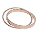 Baoli Titanium 18k Gold 2 Women's Plain Bangle Bracelet Together (Yellow Gold Color)