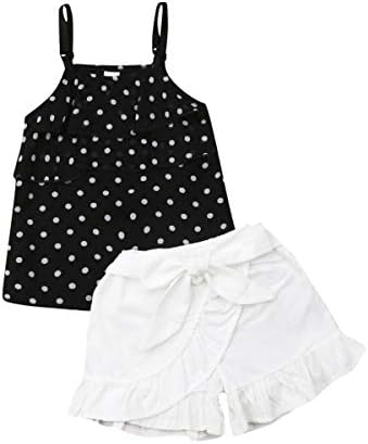 Toddler Baby Girl Halter Denim Outfits Set Ruffled Strap Crop Tops+Short Pants with Bowknot Belt Summer Clothes Set