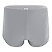 iEFiEL Mens Breezy Side Split House Shorts Boxer Underwear Summer Leisure Trunks Silk Gray L(27-44