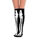 Halloween Skeleton Gloves Knee Length Socks Blood Printed for Party