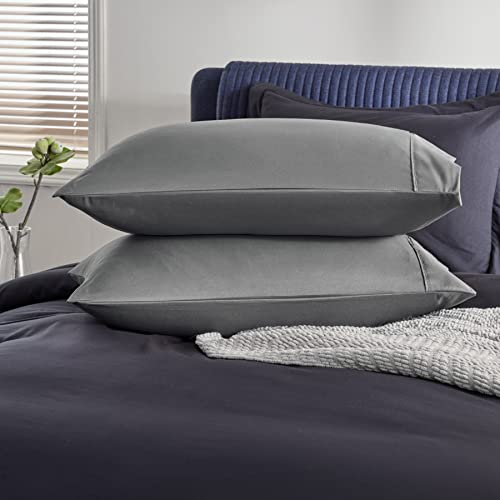 Bedsure King Size Pillowcases 2 Dark Grey King Pillow Cases Set of 2