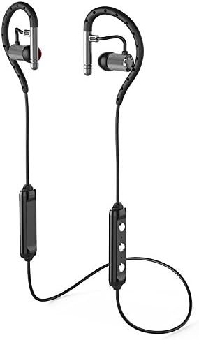 JUNEHOUSE S503 Bluetooth Earbuds Headset for iPhone/Tablet/Smartphone Long Hours IPX4 Waterproof Sweatproof Gym/Workout/Running (Silvergray)
