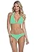 Becca by Rebecca Virtue Women's Color Code Sliding Halter Bikini Top (D+ Cup)