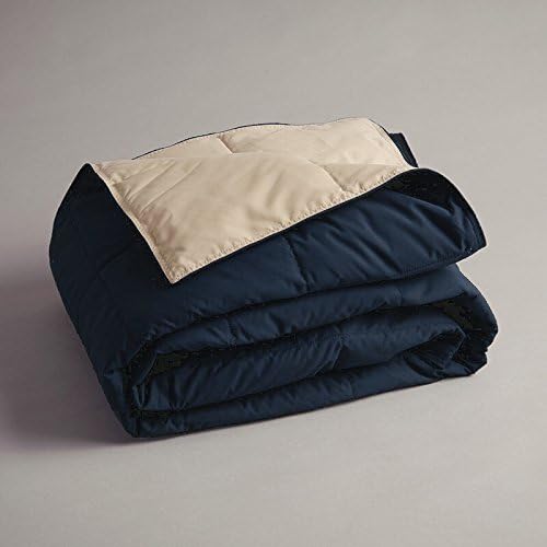 Cuddly Companion Down Throw Navy/Tan 50 x 60 Inches
