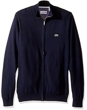 Lacoste Men's Seg 1 Full Zip Jersey Sweater, Ah0355-51