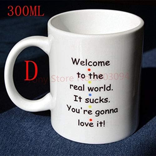 Fhku Cup New Black Red Friends Tv Show Series Central Perk Ceramic Coffee Tea Cup Mug D