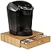 Mind Reader 36 Capacity Bamboo K-Cup Single Serve Coffee Pod Storage Drawer Organizer, Brown