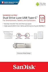 SanDisk 128GB Ultra Dual Drive Luxe USB Type-C