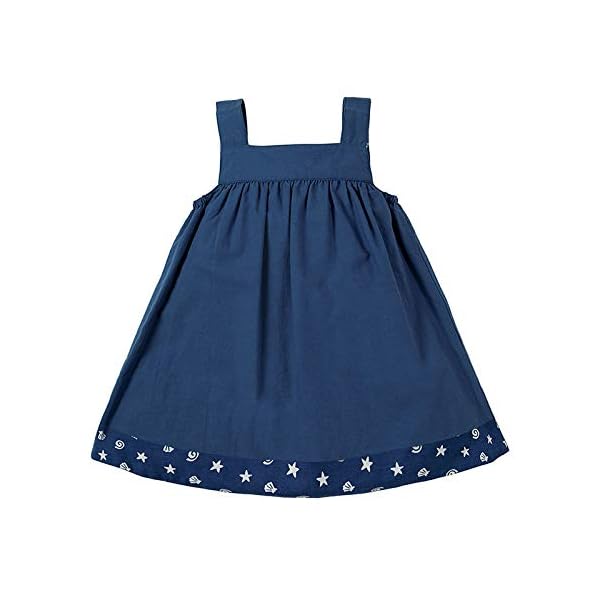 HILEELANG Toddler Girl Summer Tank Top Beach Dress Sleeveless Cotton Slip Skirt Reversible Dress Sundress 2-7 - Image 5