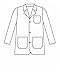 Landau Men's Three Button Closure Consultation Lab Coat
