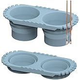 BXTSZZ Paint Brush Cleaner Foldable Silicone Cleaning Container 8.8x4.2in gift for Students And Artists(Blue)