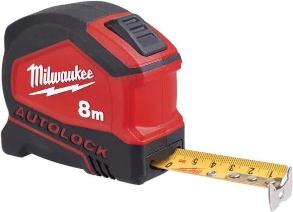 Milwaukee 4932464664 932464664 Autolock Tape Measure 8m (Width 25mm) (Metric Only)