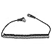 Neewer Male to Male 14-inch/35.5cm PC Sync Coiled Cable Cord with Screw Lock for Nikon,Canon and Most DSLR Cameras Flash Trigger Transceiver Transmitter Strobe Light