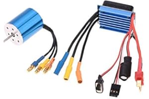 SURPASS HOBBY USA Surpass Hobby 2430 5800KV 7200KV 4P Sensorless Brushless Motor & 25A Brushless ESC Electric Speed Controller for 1/16 1/18 RC Car Truck Model (7200KV)