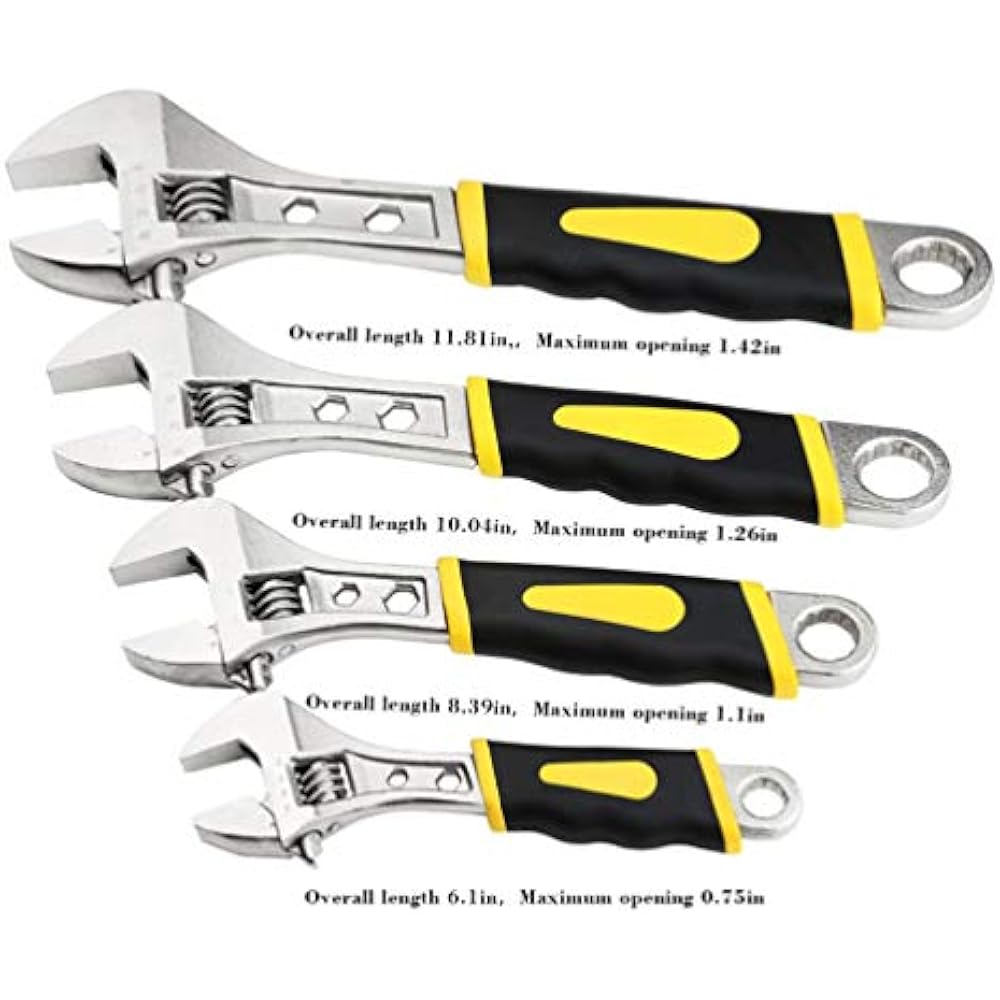 8 Inch Adjustable Wrench Spanner Wide Mouth Wrenches 28 X 213mm (8") eBay