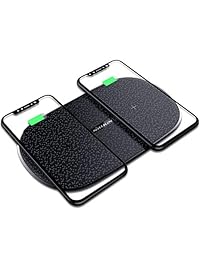 Nillkin   Cargador inalámbrico doble de 7,5 W y 10 W Qi Phone compatible con Apple iPhone XS Max Xr 8 Plus X Samsung Galaxy Note 9 8 S9 S8 Plus S7 S6 Edge Note 5