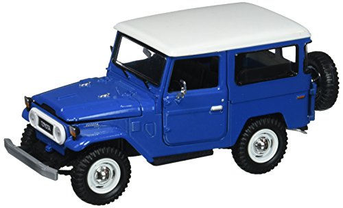 Motor Max 1:24 W/B Platinum Collection Toyota FJ40 with White Top MJ Exclusive Diecast Vehicle, Blue