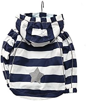 Foyeria Technical Outdoor Jacket Warm Puffer Polar Fleece Lined Windproof Water Resistance Hooded For Baby Boys Girls (Blackwhite, 24M)