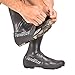 veloToze Tall Gravel Shoe Cover - MTB Overshoes Protect Cycling Shoes on Gravel Trails and Mountain Bike Rides - Protects Shoes and Feet from Rain Black