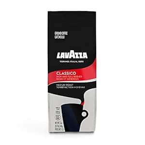 Lavazza Classico Ground Coffee Blend, Medium Roast, 12-Ounce Bags (Pack of 6) Authentic Italian, Value Pack, Blended And Roated in Italy, Rich Flavor with Notes of Dried Fruit