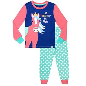 Harry Bear Meisjes Pyjama Nauwsluitend Fit Regenboog Paard
