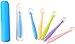 Premium Baby Long Handle Silicone Spoon with Bonus Travel Carrying Case, 5 Perfect Size Feeding Spoon Set BPA Free, Great Baby Gifts Set, Eco-Friendly Packaging