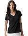 Hanes Women's Nano- V-Neck T-Shirt Black XXX-Large