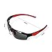 [Gift Idea] L.V.X.ING LVX543 Fashion Polarized Iridium Unbreakable Lightweight Tr90 Frame Sports Men and Women Sunglasses For Fishing Running Cycling Red/Black