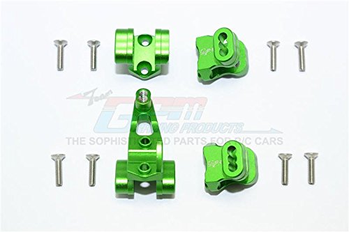 Traxxas TRX-4 Trail Defender Crawler Upgrade Parts Aluminum Front/Rear Axle Mount Set For Suspension Links - 4Pc Set Green