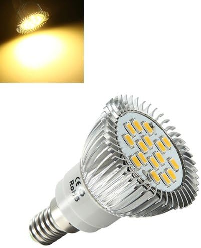 E14 6.5W 500-550LM Warm White 5630 SMD 16 LED Spot Light Bulbs 220V.