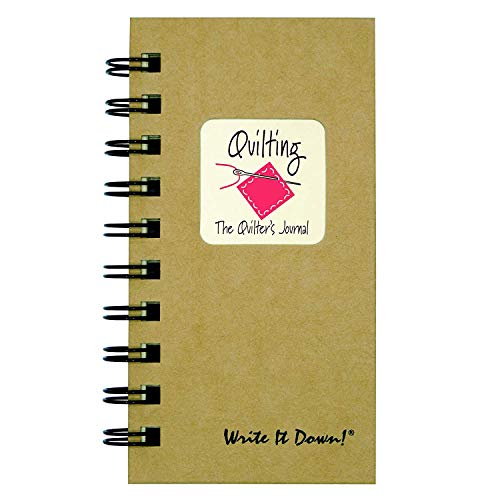 Quilting, The Quilter's Journal - MINI Kraft Hard Cover (Guided format to help keep track of projects!)
