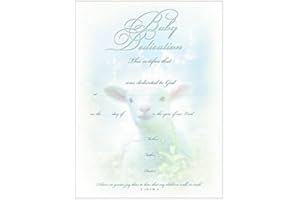 WARNER PRESS 1 X Certificate Baby Dedication (6 Per Pkg) (Package of 6)