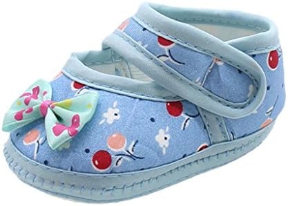 Creazrise 0-18 Moth Toddler Shoes,Baby Floral Soft Sole Shoes Newborn Bow Cotton Prewalker Shoes Girl Casual Shoes