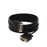 Cables Direct Online 10FT SVGA Monitor Cable, Male to Male 1080P Super VGA Display Cord for PC Projector Laptop TV