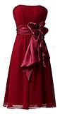 Ouman Sweetheart Bridesmaid Chiffon Prom Dresses Short Evening Gowns