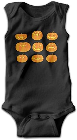 Halloween Pumpkin Sleeveless Baby Romper Cotton Toddler Bodysuit Outfits Boys Girls Clothes