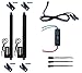 WindyNation (2pcs) 12 Volt, 225 lbs Linear Actuators + Up Down DPDT Switch + Mounting Brackets + Connectors (Momentary or Maintained Up Down Switch) (12