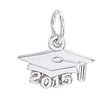 Rembrandt Charms, 2015 Graduation Cap, Small, .925