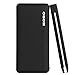 Eoso 10000mah Ultra Slim Dual Port USB Fast Charging Portable Power Bank Built-in Micro USB Cable External Battery Charger Pack for iPhone Samsung Galaxy HTC iPad Tablets Pc (10000mah Black)