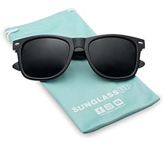 Extremely Dark Pitch Black Retro Wayfarer 80's Casual