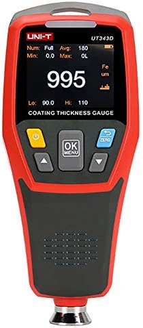 Clicke Car Coating Paint Thickness Gauge High Precision Professional 0-1250 Um 500 Data Storage Automatic Identification of Substrates USB Communication Interface