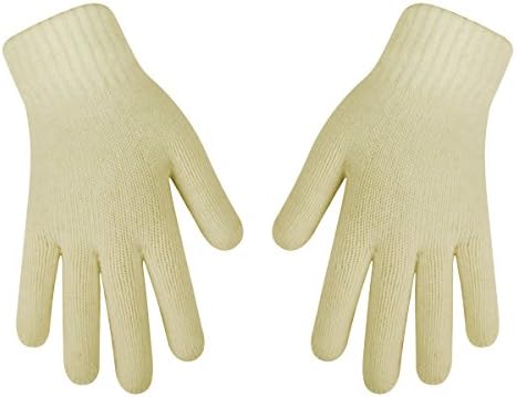 Solid Colors Ladies Containing Wool Gloves Magic Knit Glove for Women Girls(beige)