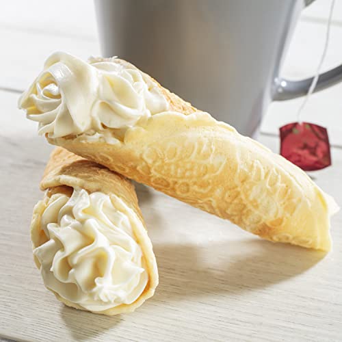 CucinaPro Krumkake Baker By Cucina Pro - 100% Non Stick, Makes Two Krumkake Pizzelle-Like Cookies, Great for Cannoli Filling & Cones