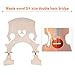 ammoon Standard Maple Bridge Replacement Part for 3/4 Size Double Bass Adjustable Upright Bass Bridge