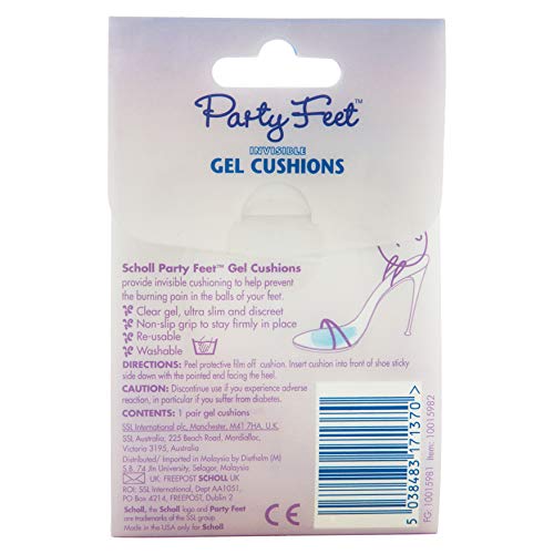 Scholl-Party-Feet-Ultra-Slim-Invisible-Gel-Insoles-Cushions