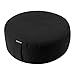 REEHUT Zafu Yoga Meditation Cushion, Round Meditation Pillow Filled with Buckwheat, Zippered Organic Cotton Cover, Machine Washable - 4 Colors and 3 Sizes (Black, 16
