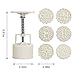 Cookie Stamps, 3D Moon Cake Mold Hand Press Cookie Stamps Pastry Tool, Food-grade Resuable Flower Biscuit Cake Cookie Stamps, 1 Mold 6 Stamps 65g (75g)